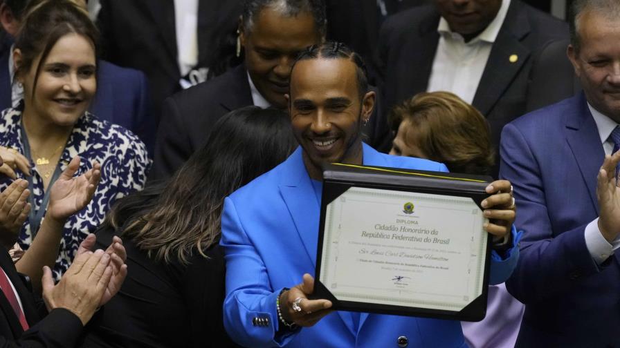 VIDEO | Hamilton es ciudadano honorario de Brasil previo a carrera