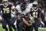 Drake y Houston llevan a Ravens a triunfo sobre Saints