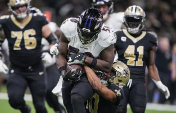 Drake y Houston llevan a Ravens a triunfo sobre Saints