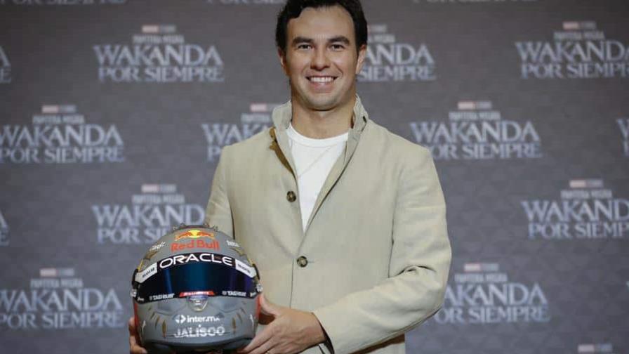 Sergio Checo Pérez correrá el GP de Brasil con casco de Pantera negra