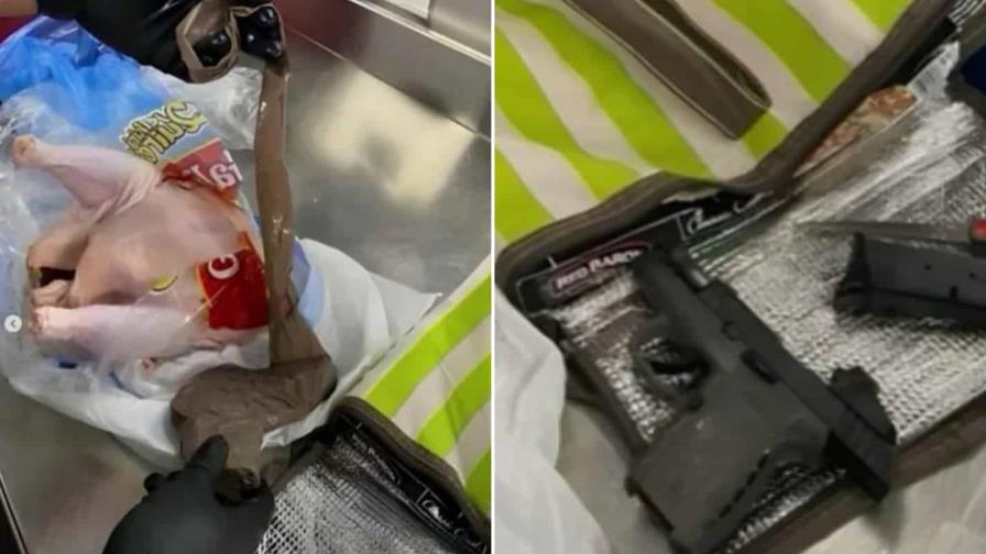 Una mujer trató de viajar en un vuelo con una pistola dentro de una gallina Una mujer trató de viajar en un vuelo con una pistola dentro de una gallina