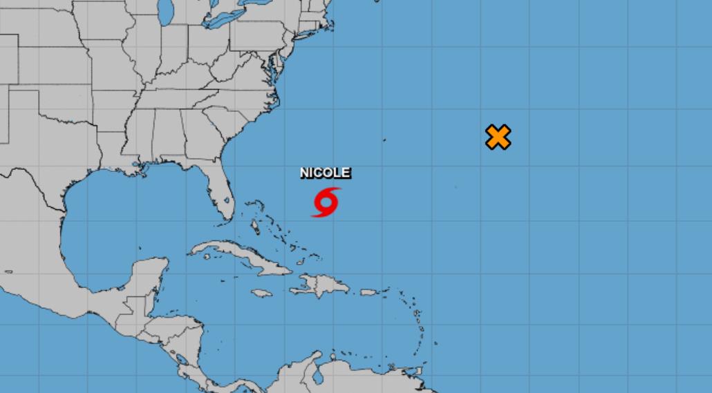 La tormenta Nicole se fortalecerá cerca de Bahamas y con rumbo a Florida