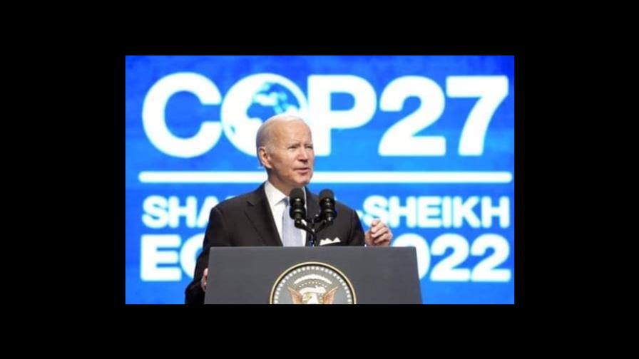 Discurso de Biden en COP27 decepciona a ecologistas y países vulnerables