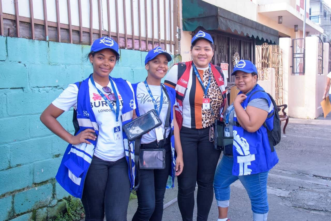 Personas trabajando en el censo&nbsp;
