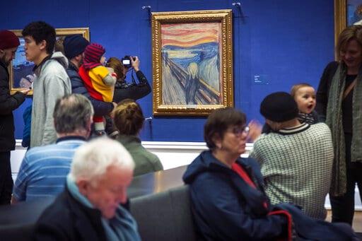 Activistas climáticos protestan con “El grito” de Munch
