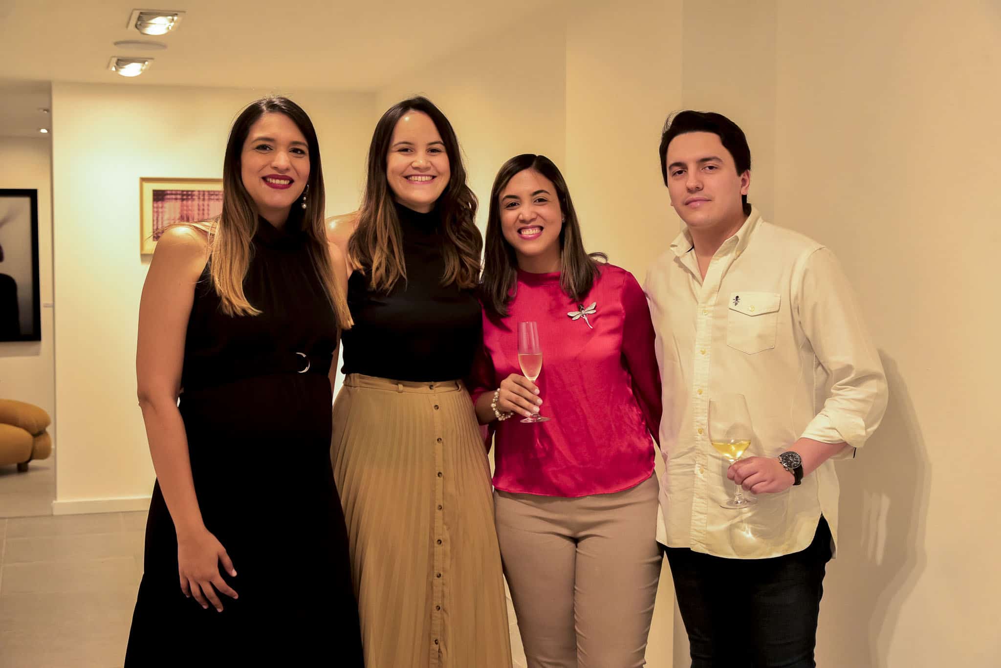 Aurora Viñas, Mariela García, Priscila Tavarez y César Veloz. 