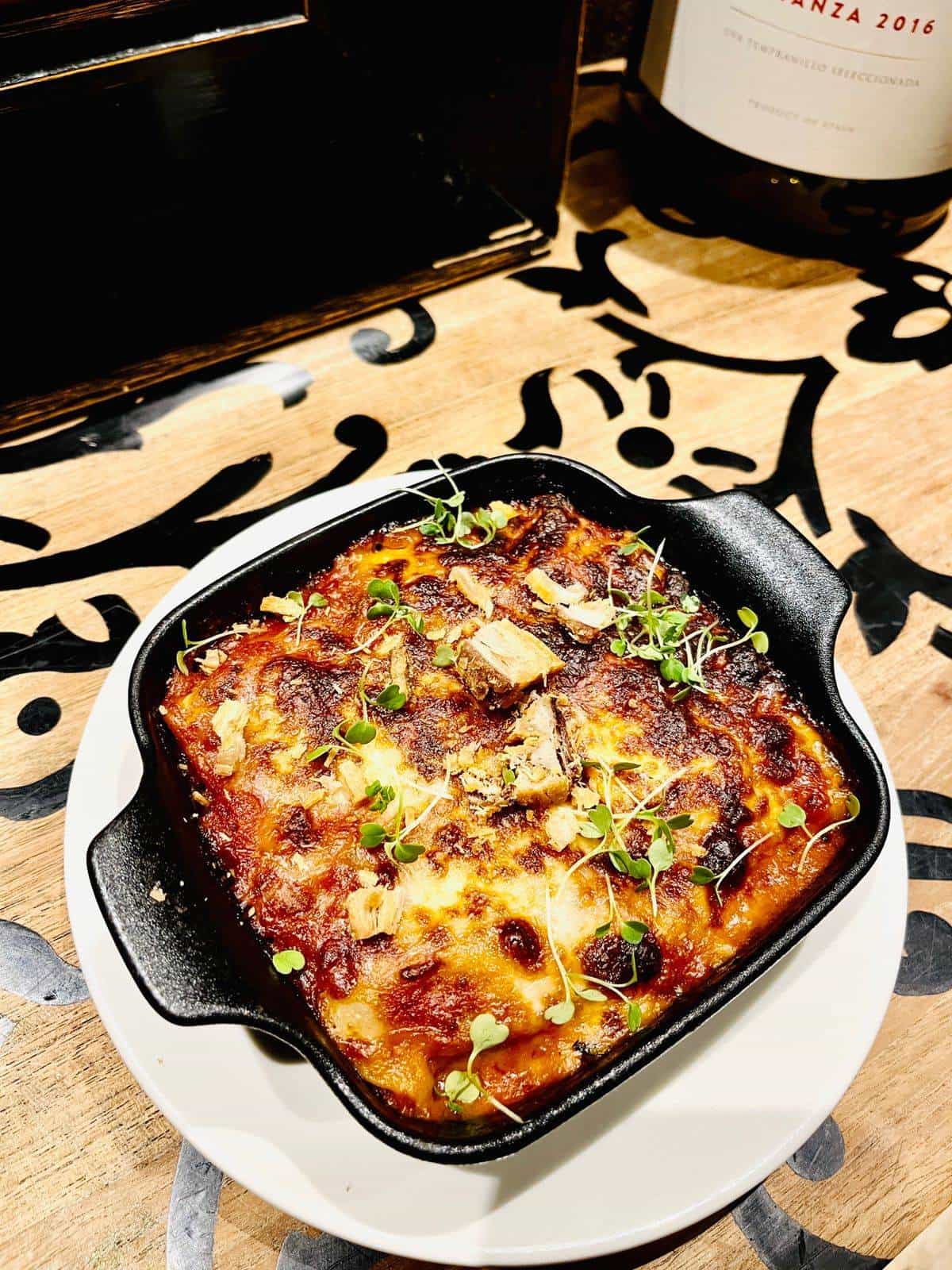 Canelones de osobuco de Mitre.