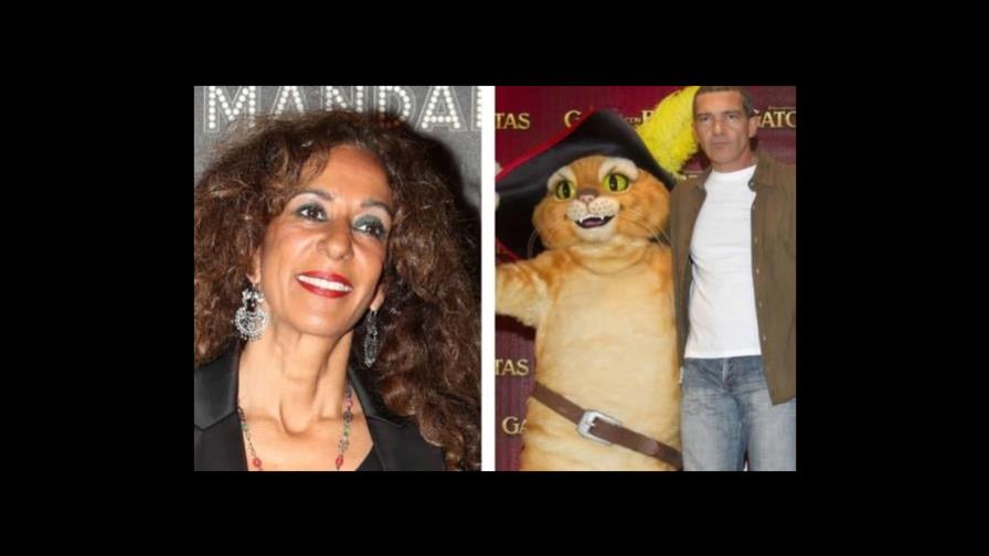 Rosario Flores y Antonio Banderas doblan al español El gato con botas