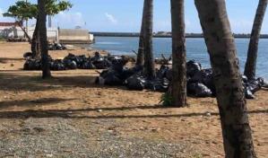 Alcaldía del DN recoge basura en playa Montesinos, tras publicación de DL