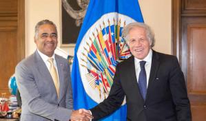 Joel Santos aborda con Luis Almagro la crisis haitiana