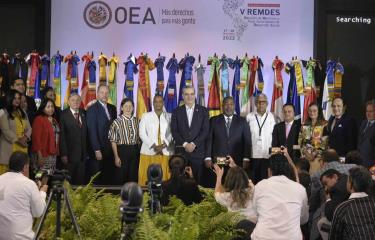 Abinader exhibe políticas sociales aplicadas por el Gobierno en reunión de la OEA