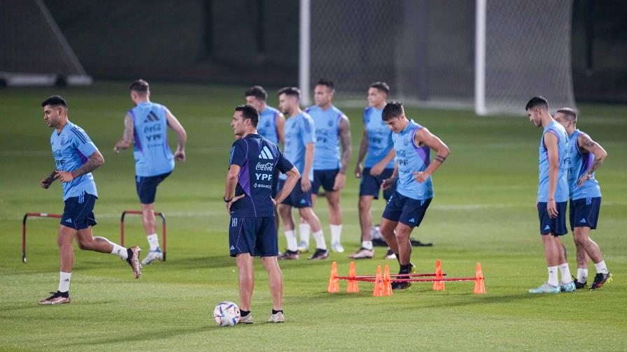 Messi entrena separado, cuidados extremos en Argentina