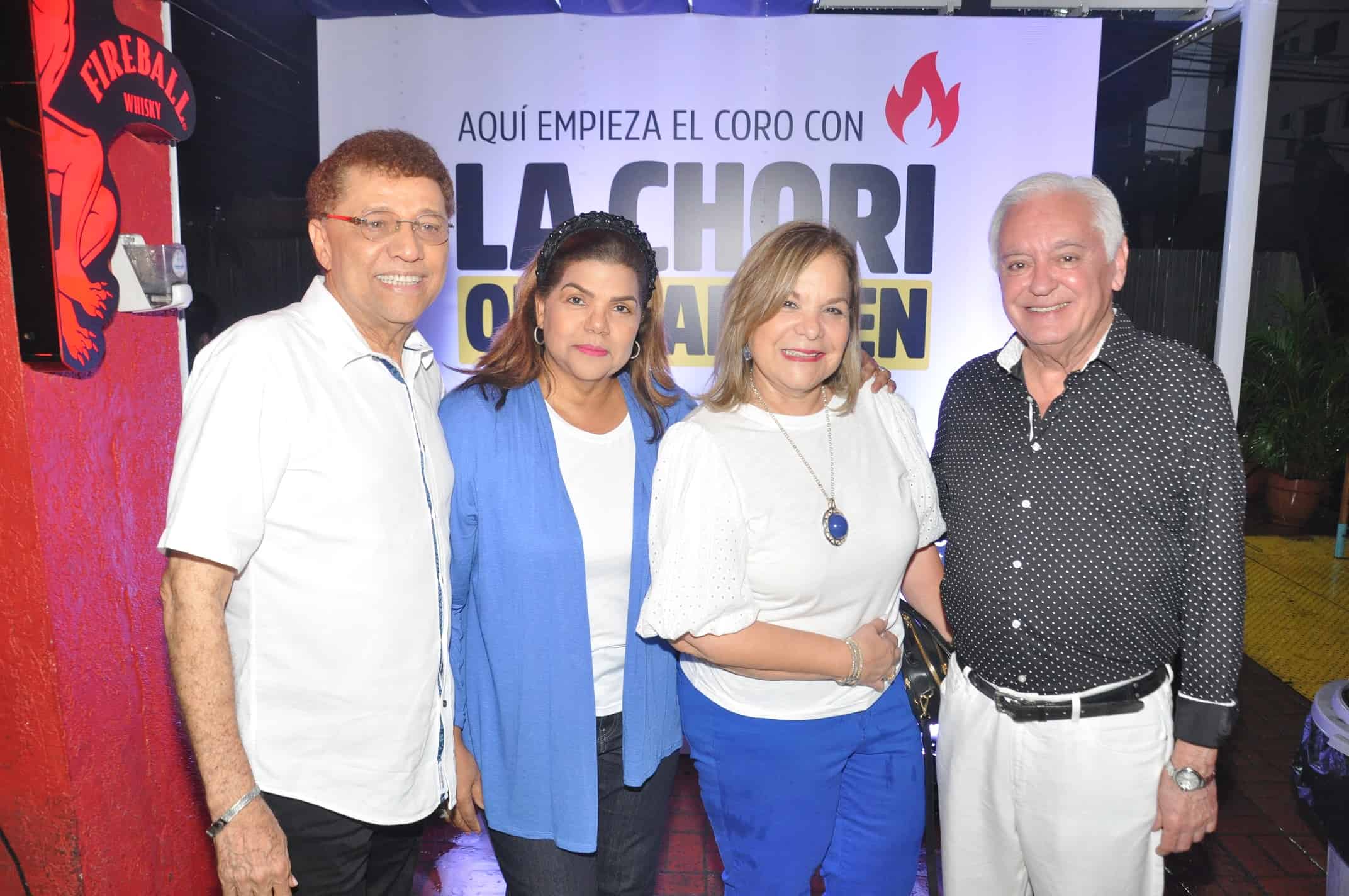 Domingo Batista, Vanessa Peralta, Clement de Victoria y Cuquín Victoria.