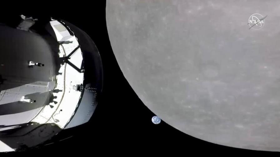 Cápsula Orión de la NASA pasa por lado oscuro de la Luna