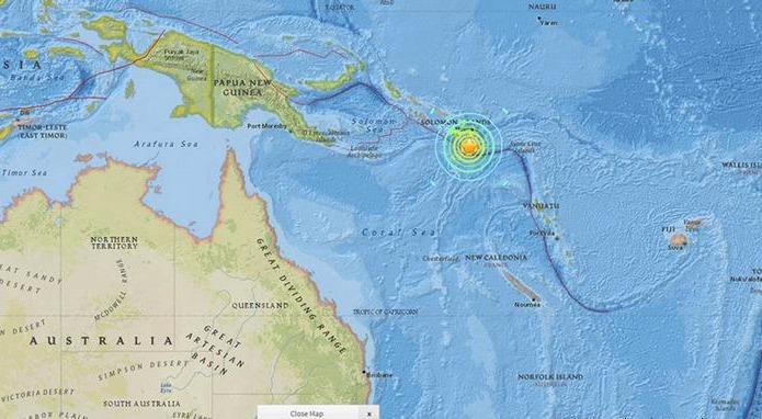 Sismo de magnitud 7 en Islas Salomón provoca alerta de tsunami