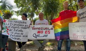 Venezuela no es Catar: Activistas se encadenan por identidad transgénero