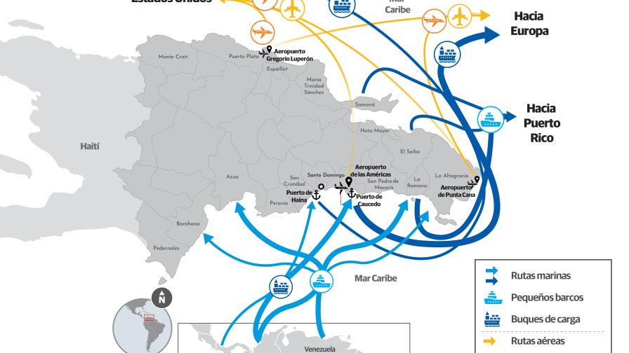 Narcotraficantes explotan gran conexión de República Dominicana