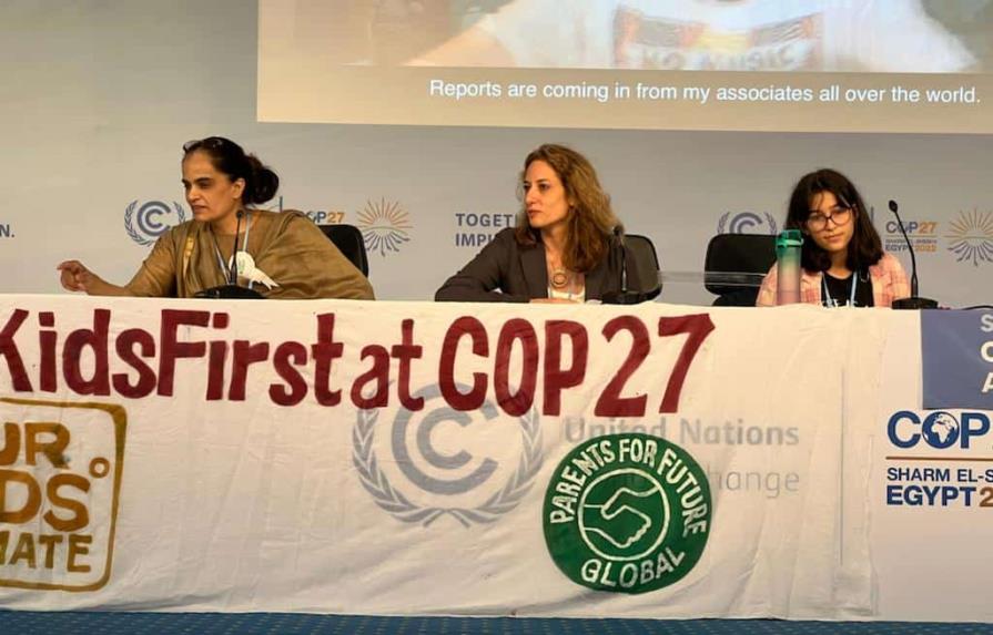 Sofía Mejía, la niña dominicana que representó a América Latina en la COP27 en Egipto
