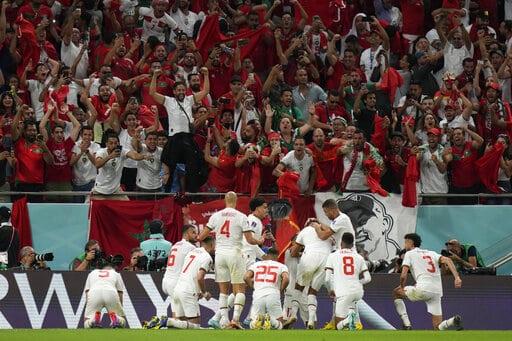 Marruecos vence a Bélgica, que está en problemas en Qatar