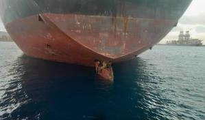Tres migrantes viajaron 11 d&iacute;as en la pala del tim&oacute;n de un petrolero hasta Espa&ntilde;a