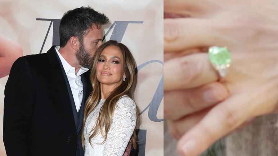 El romántico mensaje que Ben Affleck grabó en el anillo de compromiso de Jennifer López
