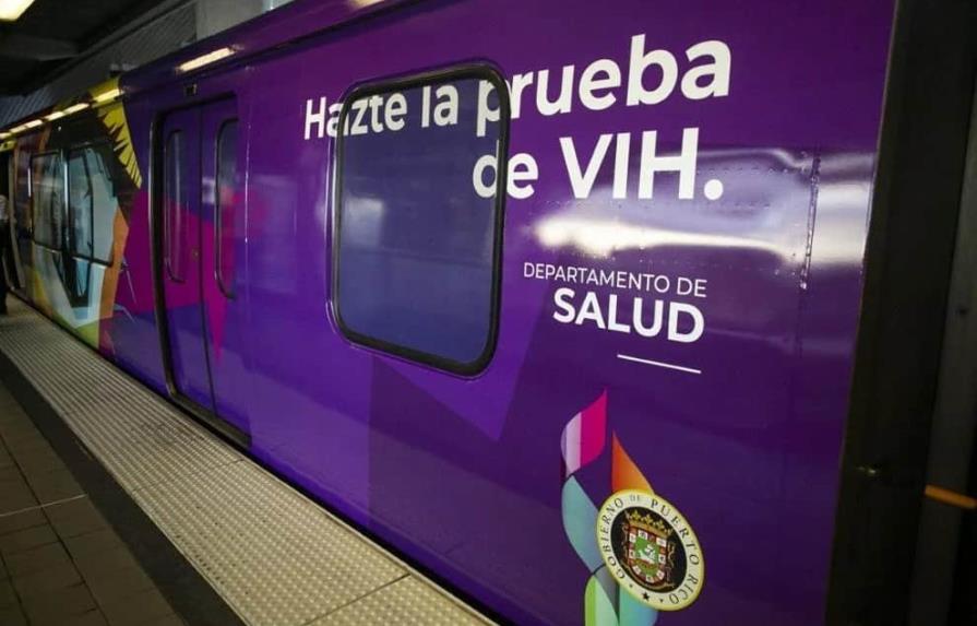 Lanzan campaña de prevención sobre el sida en el tren de Santurce en Puerto Rico