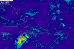 Este jueves se esperan lluvias moderadas sobre varias provincias, incluyendo en Santo Domingo