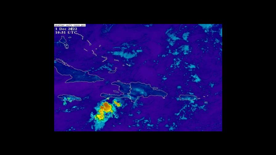 Este jueves se esperan lluvias moderadas sobre varias provincias, incluyendo en Santo Domingo