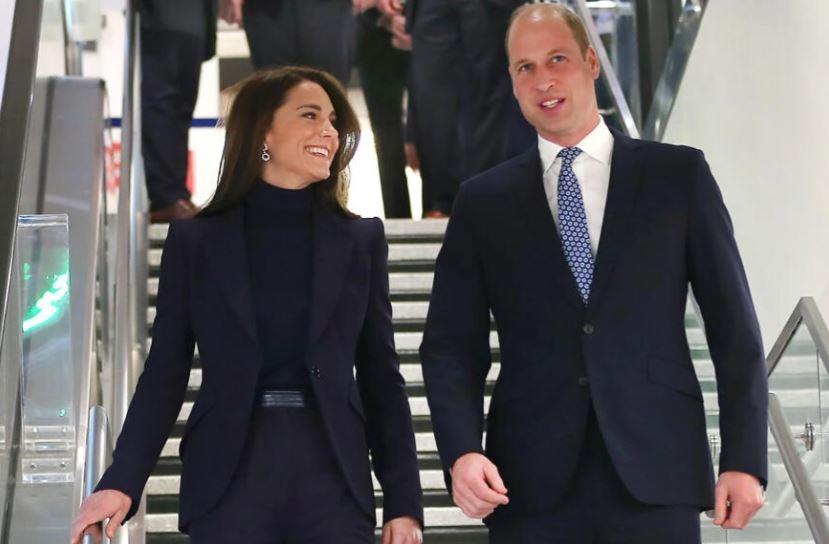 Los príncipes Guillermo y Catalina llegan a EEUU tras incidente racista en familia real inglesa