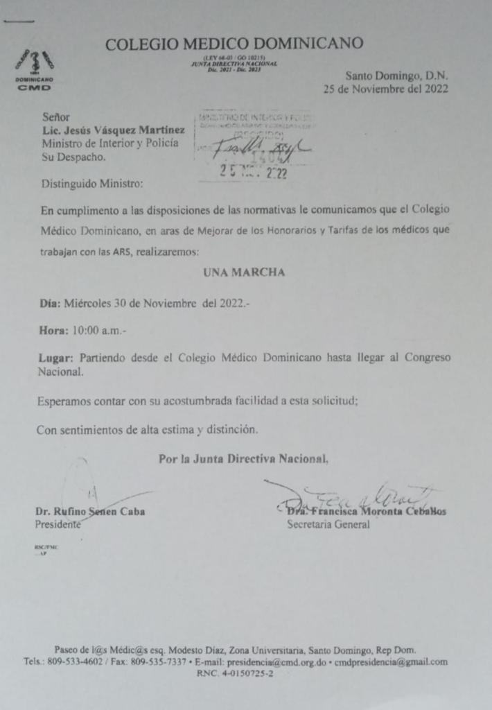 Aprobación del Ministerio de Interior y Policía.&nbsp;