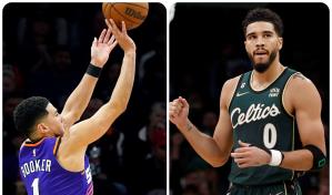 Tatum y Booker, mejores jugadores de noviembre en la NBA