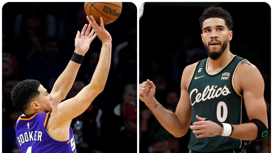 Tatum y Booker, mejores jugadores de noviembre en la NBA