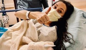 Retiran tubos a esposa de Sergio Carlo a días de su cirugía