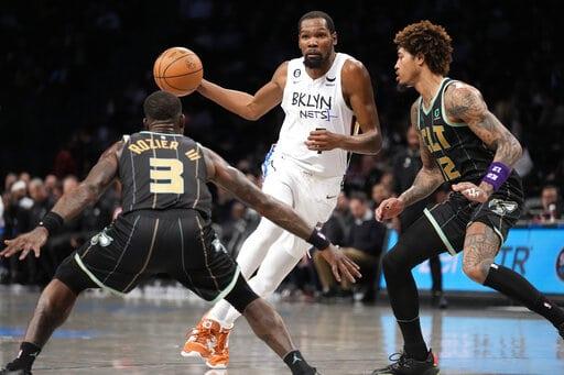 Con ayuda de Irving y Durant, Nets superan a Hornets