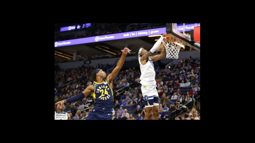 Timberwolves se sostienen y vencen por a Indiana Pacers