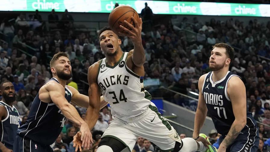 VIDEO | Bucks vencen a Mavericks y Doncic tras perder a Antetokounmpo