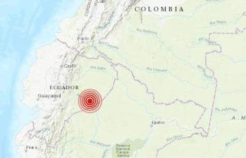 Sismo de magnitud 4.1 en provincia costera de Ecuador