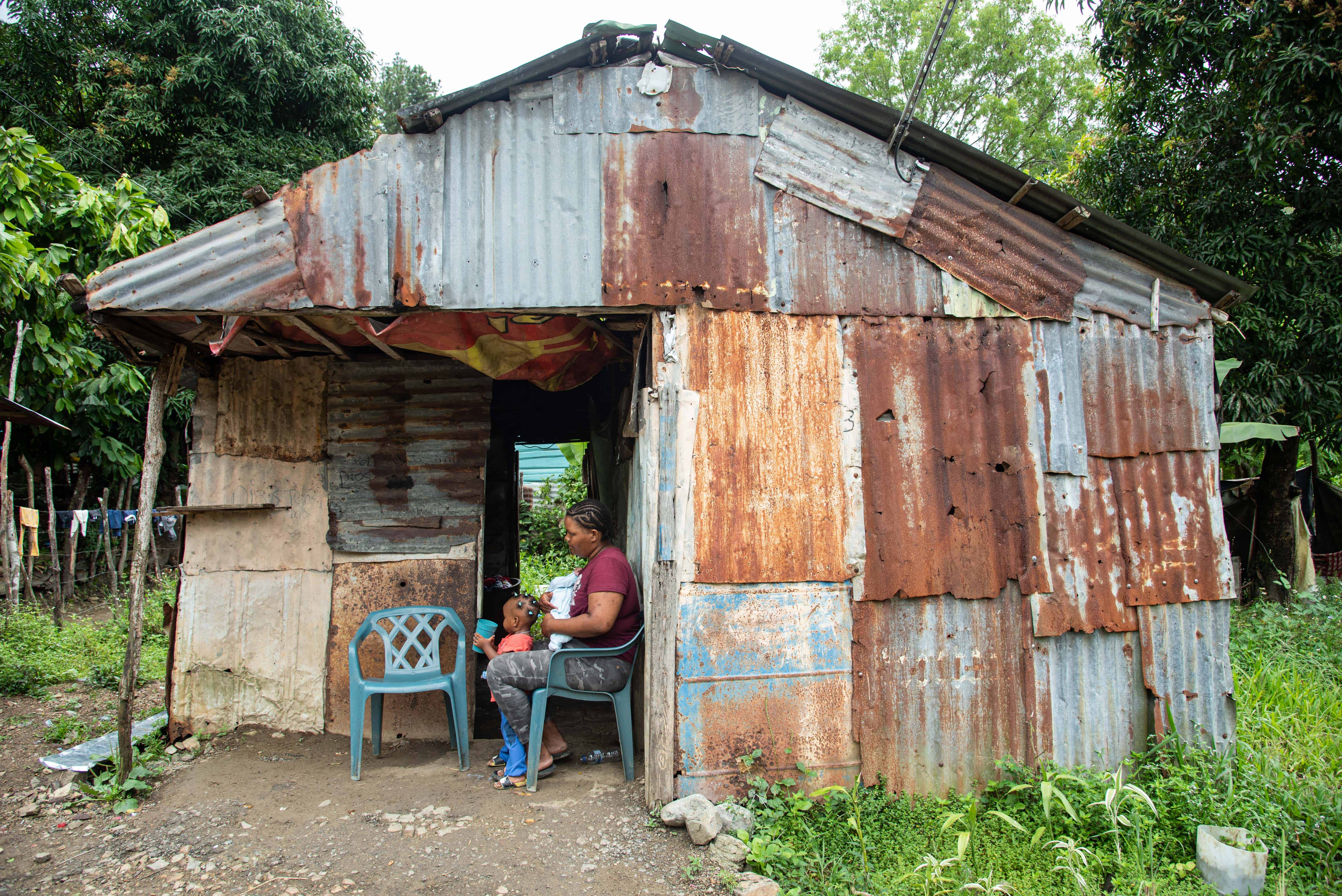Así vivía María y sus hijos.