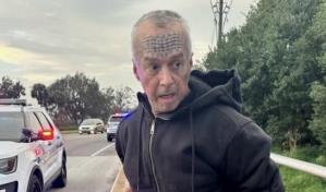 Detienen a hombre con tatuajes en la cara por brutal violación en Florida