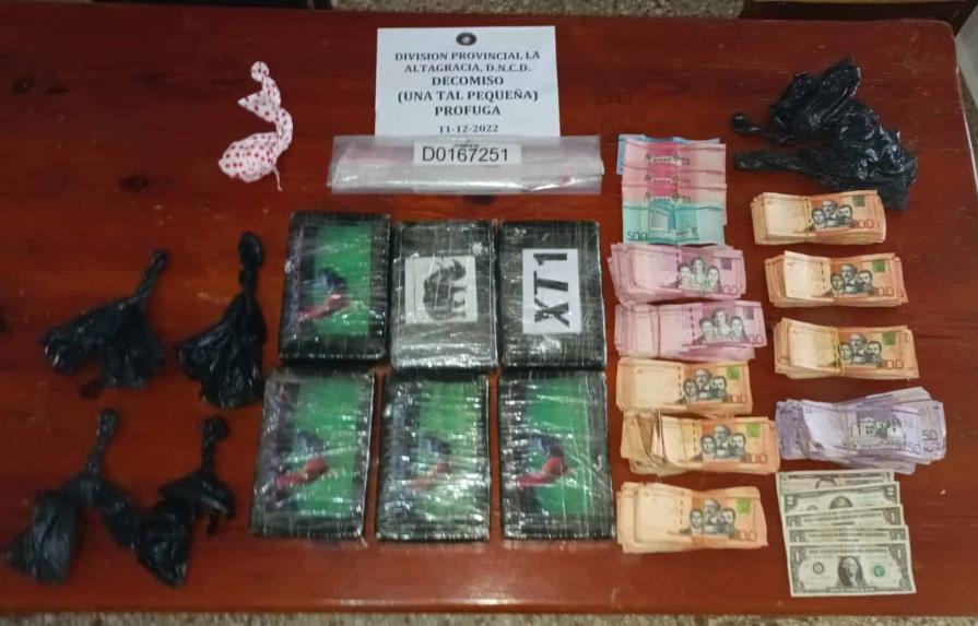 Decomisan seis kilos de cocaína y 110 mil pesos en una casa en Higüey