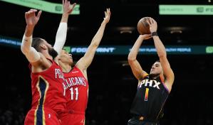 VIDEO | Con 58 puntos de Booker, Suns le dan la vuelta a Pelicans