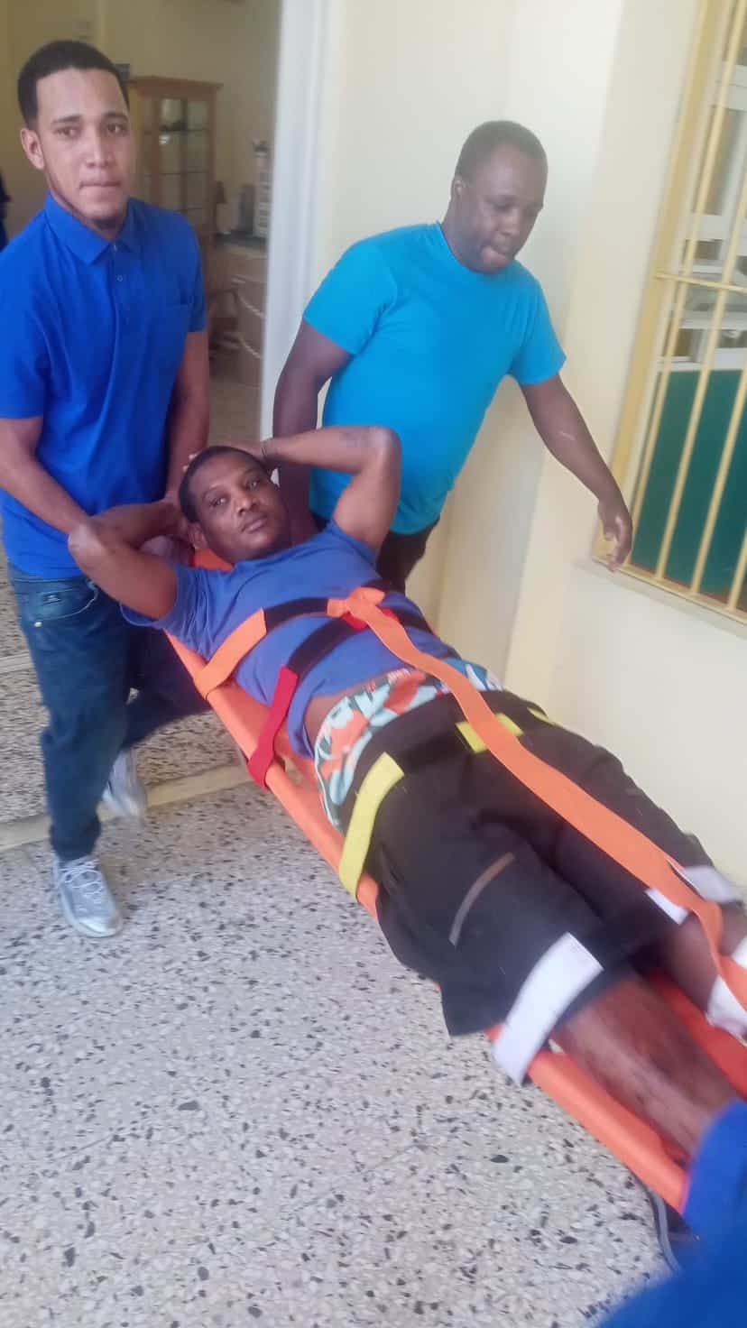 Herido.Herido durante el motín