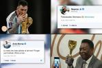 Pelé, Neymar y Ronaldo felicitan a Messi por su título mundial
