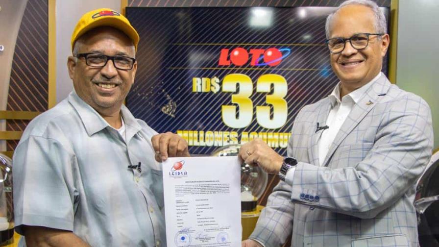 Un agrónomo es el ganador de RD$33 millones del Loto