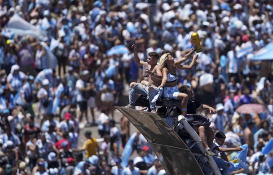 Aquí fotos del desfile de Argentina, que celebra copa del Mundial