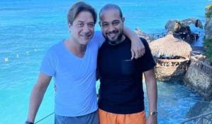Enrique Arce, de “La casa de papel”, disfruta de la playa en Luperón