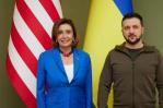 Nancy Pelosi recibe a Zelenski en el Capitolio estadounidense