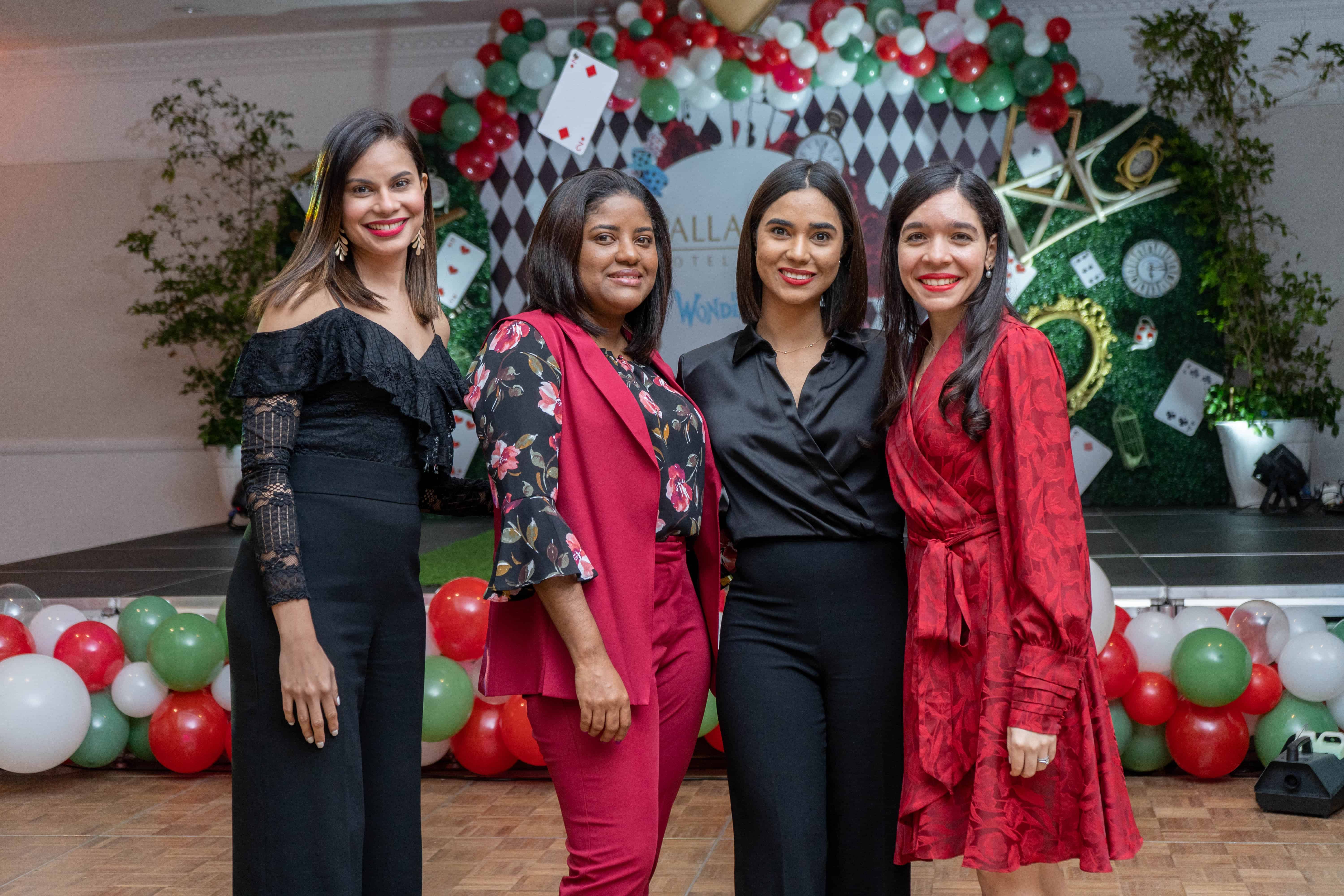 Gianny Soto, Estherlin Suero, Pilar Méndez y Yocely Taveras.