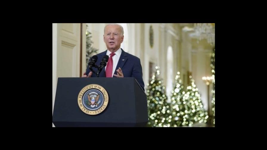 EEUU: Biden pide desechar el veneno y empezar el año con bondad