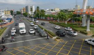 Tránsito ligero en el Distrito Nacional previo a fiestas de Navidad